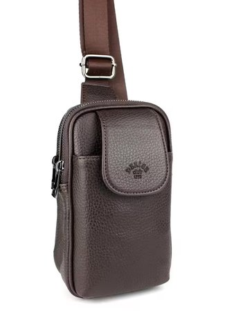 Erkek Kahverengi Omuz Çantası Göğüs Çantası Body Bag Çanta