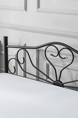 METAL KARYOLA, K50 SİYAH 120X200 METAL KARYOLA