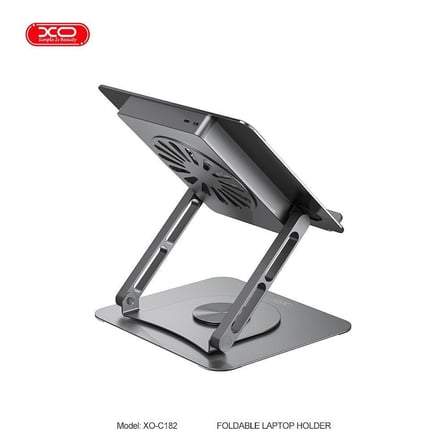 Delux Serisi Cihaz Çalışma Ofis C182 Fanlı Metal 360° Dönebilen 17,3 İnç Standı