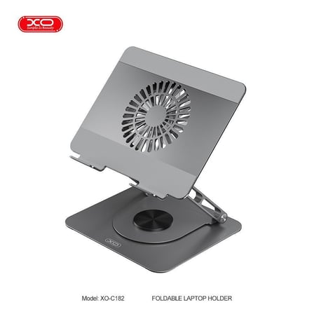 Delux Serisi Cihaz Çalışma Ofis C182 Fanlı Metal 360° Dönebilen 17,3 İnç Standı
