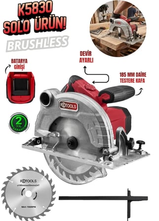 RETOOLS K5830 185 MM DAİRE TESTERE KAFA