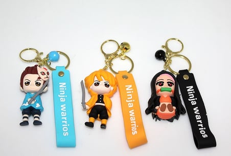 Premium Tarz Aksesuar Okul Çantası Anime Figür Anahtarlık 2Alk14