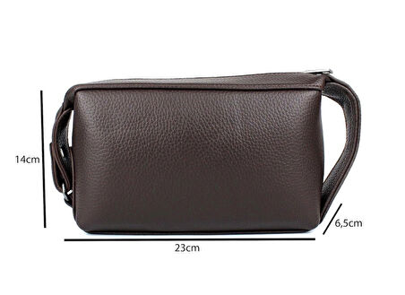 Erkek Kahverengi Kozmetik, Kişisel Bakim Seyahat  El Ve Tıraş Çantasi