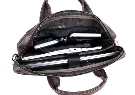 Kahverengi Evrak ve Laptop Çantası 15,6 inç Unisex