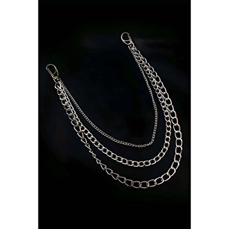 MARSİLYAN- Arkadan Bağlamalı Şık Zincirli Choker Boyun Aksesuar - APFT674