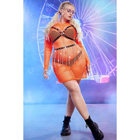 MARSİLYAN- Zincirli Ayarlanabilir Şık Deri Harness Takım - APFT931