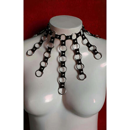 MARSİLYAN- Işık Dalgası Choker - Lastik Işık Yansıma Choker - APFT575