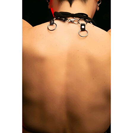 MARSİLYAN- Işık Dalgası Choker - Lastik Işık Yansıma Choker - APFT575