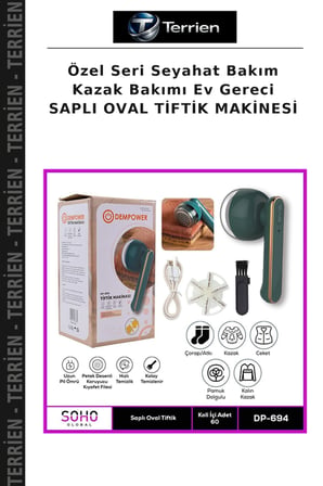 Özel Seri Seyahat Bakım Kazak Bakımı Ev Gereci SAPLI OVAL TİFTİK MAKİNESİ