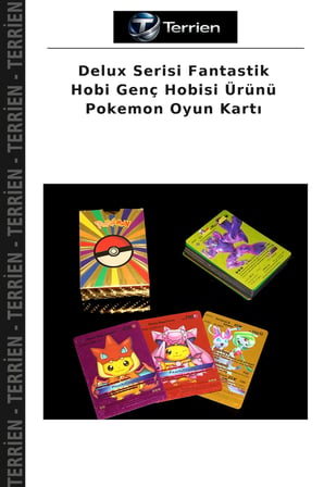 Delux Serisi Fantastik Hobi Genç Hobisi Ürünü Pokemon Oyun Kartı
