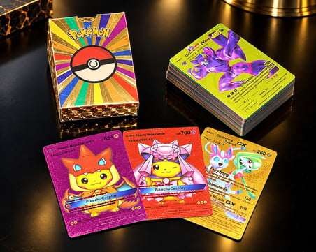 Delux Serisi Fantastik Hobi Genç Hobisi Ürünü Pokemon Oyun Kartı