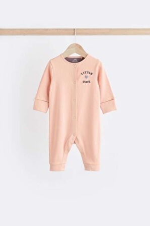 Next Baby Pamuklu Krem  Ayaksız  3 ' lü Tulum Set