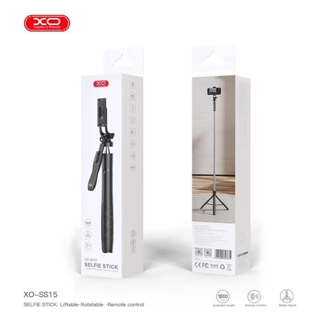 Mobil Cihaz Çekim Cihazı Telefon Ayağı SS15 3 Ayaklı Uzaktan Kumandalı 1800mm Selfie Çubuğu
