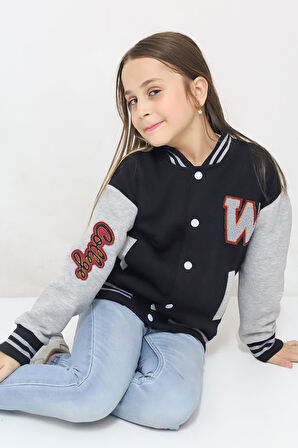 Fox Life Kids Unisex Oversize Kız,Erkek Çocuk Kolej Ceket 8001(6-10 Yaş)