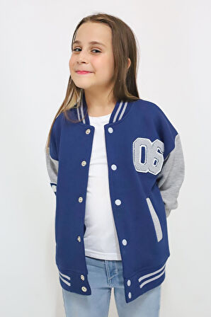 Fox Life Kids Unisex Oversize Kız,Erkek Çocuk Kolej Ceket 8005(6-10 Yaş)