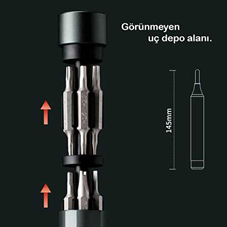 Kingsdun 23'ü 1 Arada Manyetik Hassas Tornavida Seti KS-840122