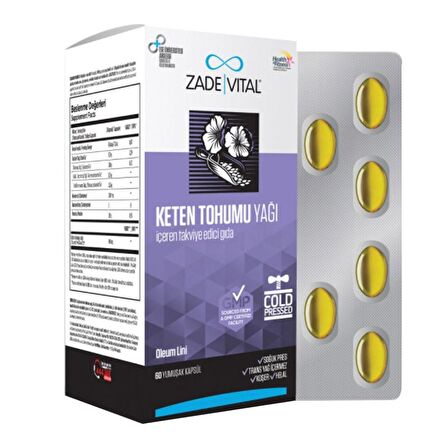 Keten Tohumu Yağı 60 Kapsül