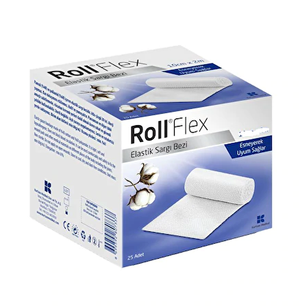 Roll Flex Pamuklu Hidrofil Sargı Bezi 10CM X 50M