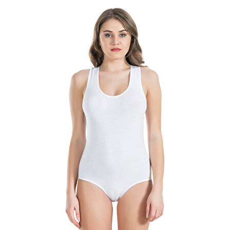 MARSiLYAN- Kalın Askılı Sporcu Kadın Body 317