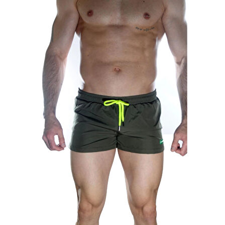 MODLİVE Erkek Yeşil Mini Mayo Short