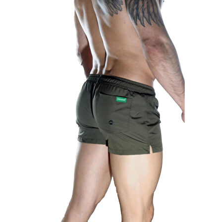 MODLİVE Erkek Yeşil Mini Mayo Short