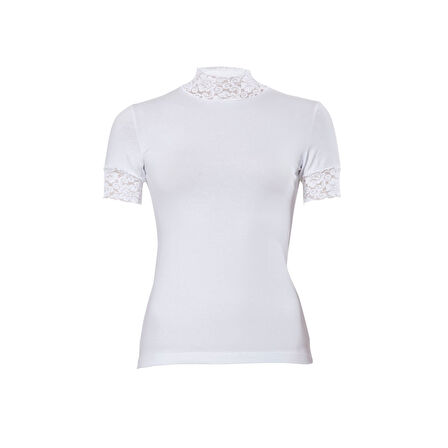 MARSiLYAN- Dantelli Balıkçı T-shirt 2180