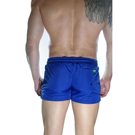 MODLİVE Erkek Mavi Mini Mayo Short