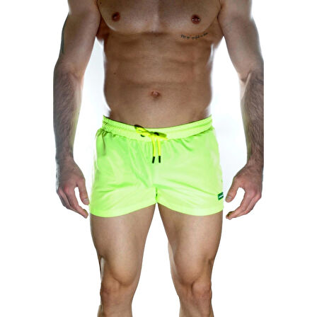 MODLİVE Erkek Neon Mini Mayo Short