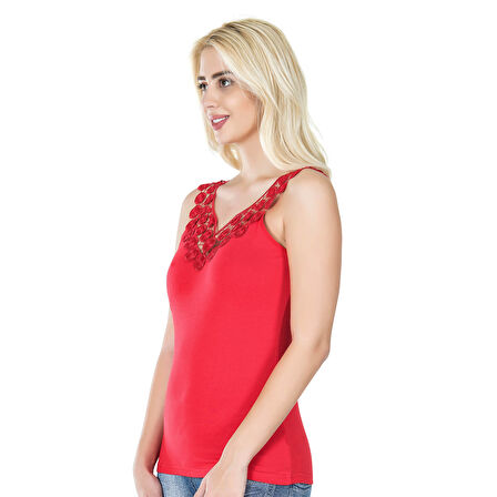 MARSiLYAN- Güpürlü Kadın Tişört 268