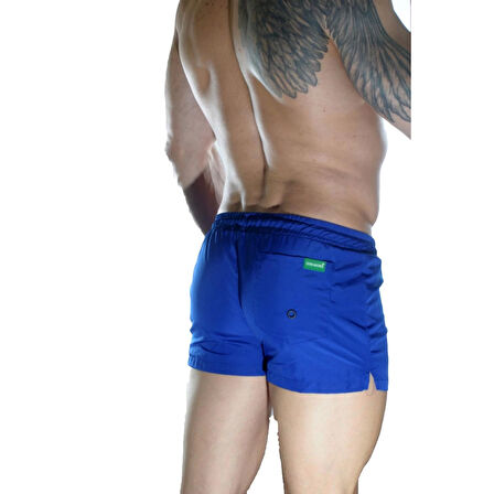 MODLİVE Erkek Mavi Mini Mayo Short