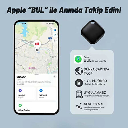 KNMaster KNTAG 1 Akıllı Takip Cihazı (Apple)