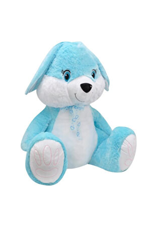 Büyük Boy Peluş Tavşan Oyuncak 80 Cm Mavi 1275