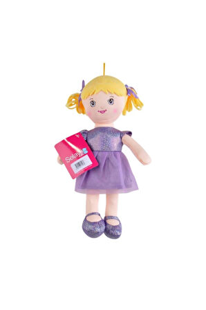 Peluş Bahar Bebek Oyuncak 30 Cm Lila 1740