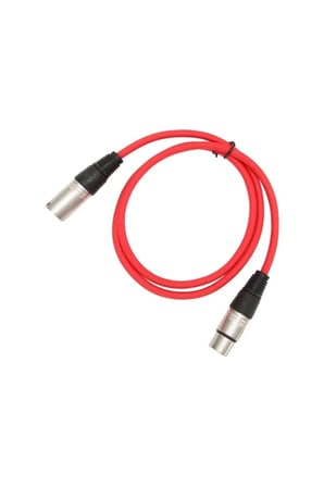20 Metre Kırmızı Xlr Erkek - Xlr Dişi Mikrofon Kablosu | Profesyonel Ses Kablosu