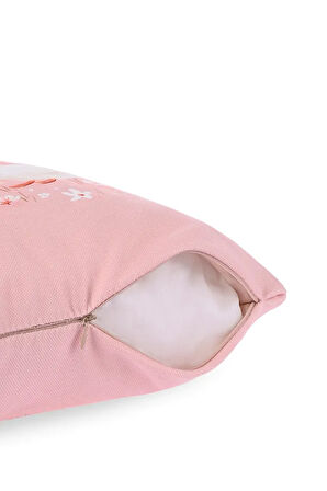 Blush Parade Pembe Ördekli Çocuk Kırlent Kılıfı – 43x43cm