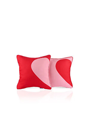Kalbimin Yarısı Sende - 2'li Kırlent Kılıfı Seti - 43x43cm