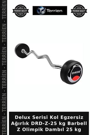 Delux Serisi Kol Egzersiz Ağırlık DRD-Z-25 kg Barbell Z Olimpik Dambıl 25 kg