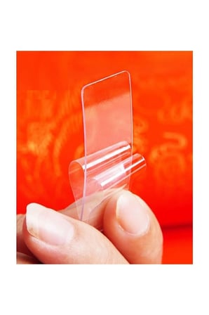 Yıkanabilir Şeffaf Jel Yapışkan Şerit Tekrar Kullanılabilir Sabitleyici 4.5 cm