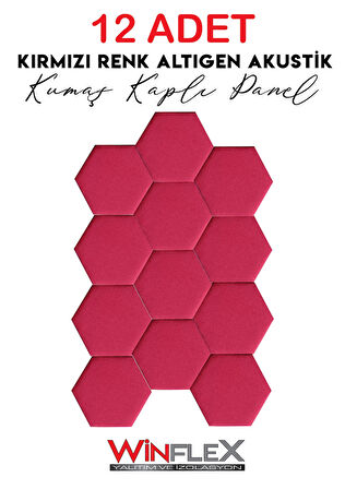 ALTIGEN AKUSTİK KUMAŞ KAPLI PANEL 12 ADET - (17x20CM)