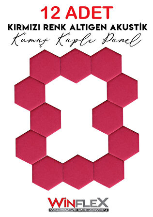 ALTIGEN AKUSTİK KUMAŞ KAPLI PANEL 12 ADET - (17x20CM)