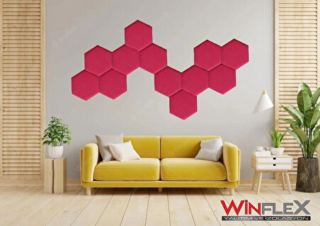 ALTIGEN AKUSTİK KUMAŞ KAPLI PANEL 12 ADET - (17x20CM)