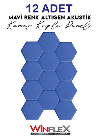 ALTIGEN AKUSTİK KUMAŞ KAPLI PANEL 12 ADET - (17x20CM)