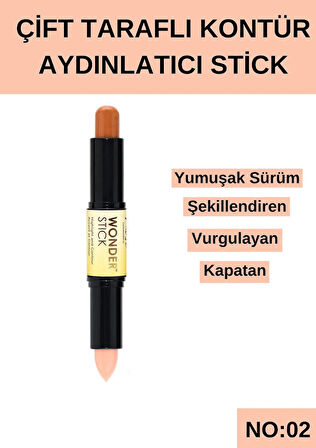 Çift Taraflı Kontür Aydınlatıcı Stick