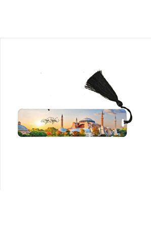 Ayasofya Baskılı, Püsküllü Kitap Ayracı (hediyelik Bookmark,ayraç-065)