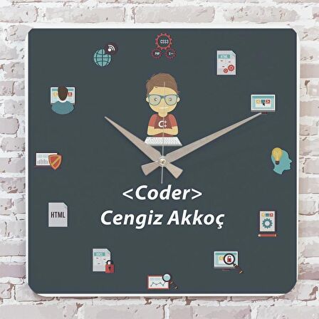Codera Hediye Ahşap Saat 33cm KA01-1109