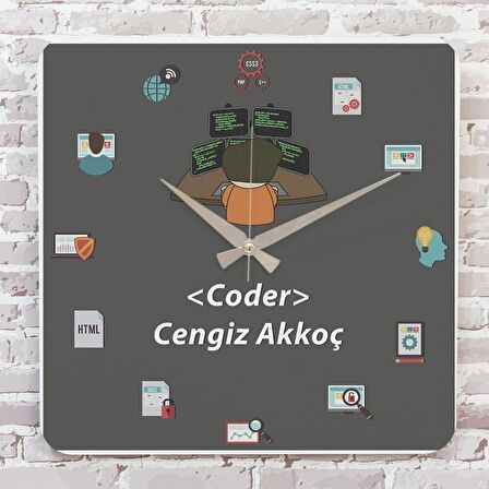 Codera Hediye Ahşap Saat 33cm KA01-1110