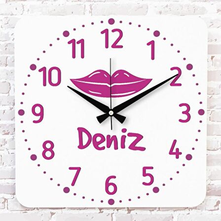 Sevgililer Günü Hediyesi Ahşap Saat 33cm KA01-1335