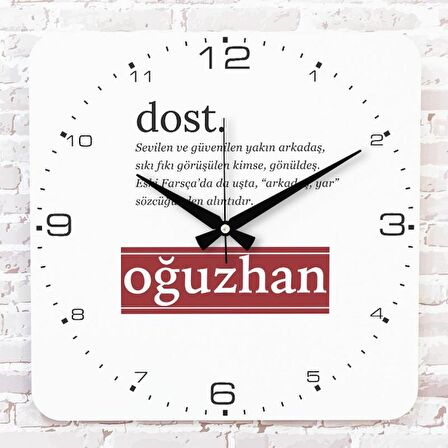 Dosta Hediye Ahşap Saat 33cm KA01-1367