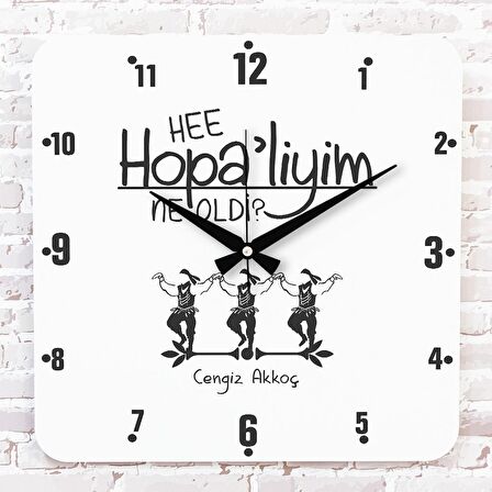 Hopalı’ya Hediye Ahşap Saat 33cm KA01-1661