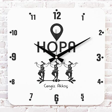 Hopalı’ya Hediye Ahşap Saat 33cm KA01-1664